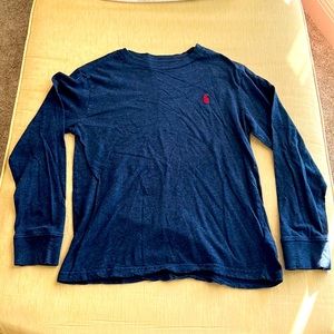 EUC Polo Long Sleeve Tee Sz M 10-12